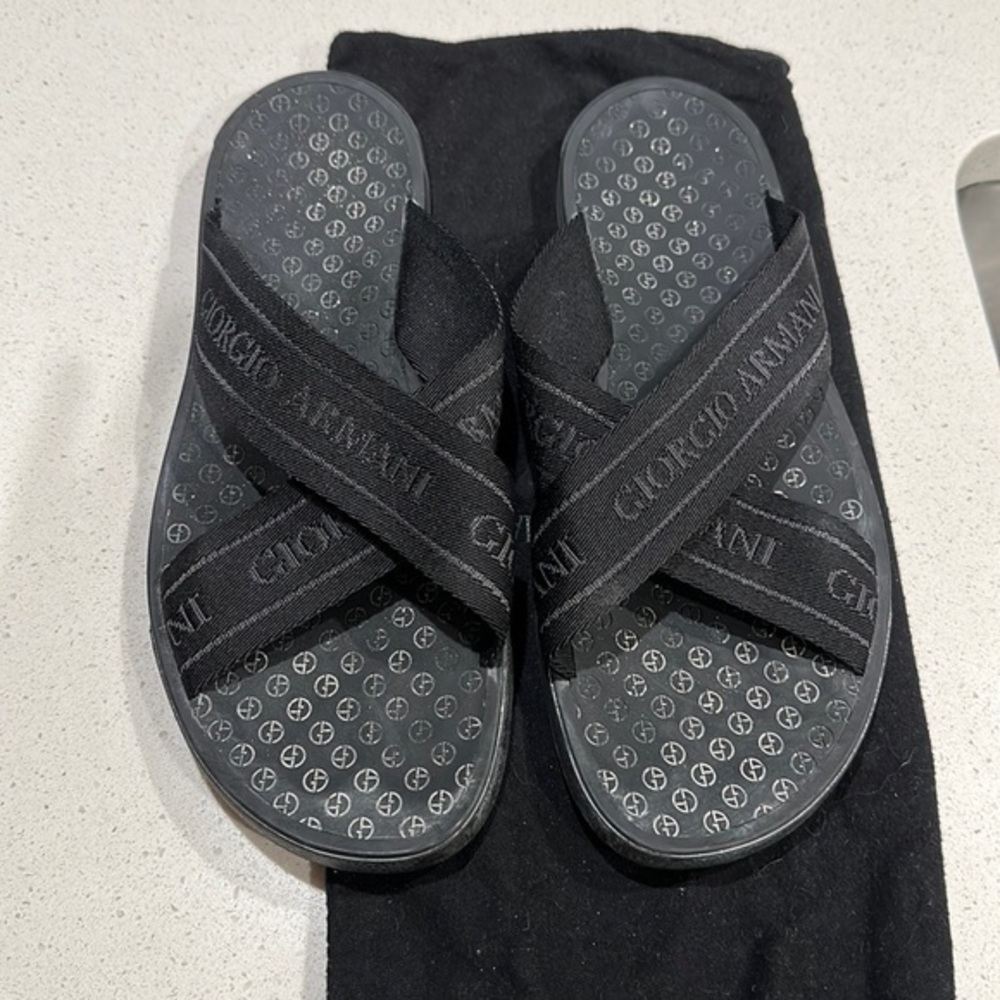 Giorgio Armani Men Sandals Size US 9 / 42 IT